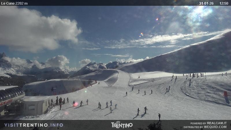 Archiv Foto Webcam Gondelbahn Ronchi-Valbona, Skigebiet Alpe Lusia