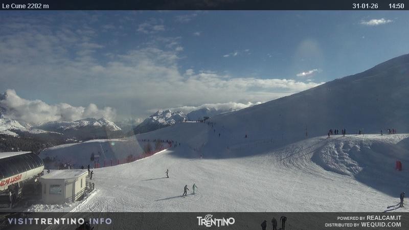 Archiv Foto Webcam Gondelbahn Ronchi-Valbona, Skigebiet Alpe Lusia