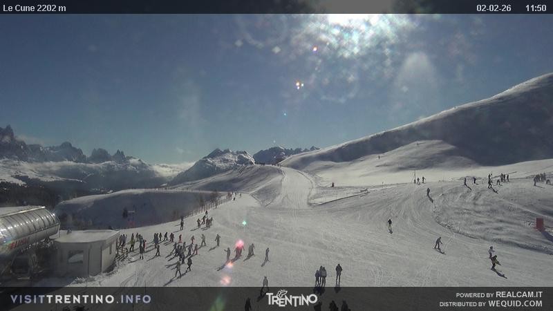 Archiv Foto Webcam Gondelbahn Ronchi-Valbona, Skigebiet Alpe Lusia