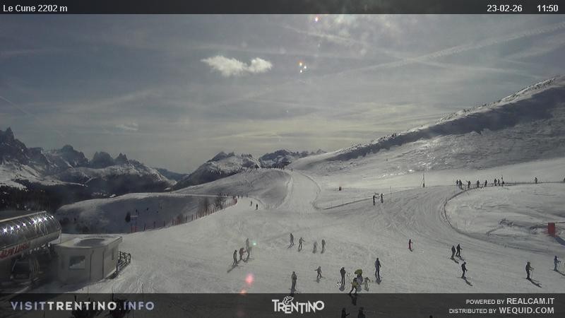 Archiv Foto Webcam Gondelbahn Ronchi-Valbona, Skigebiet Alpe Lusia