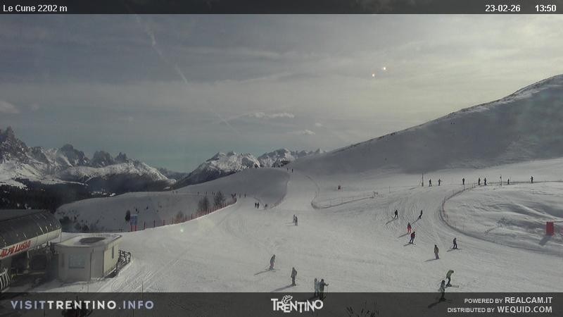 Archiv Foto Webcam Gondelbahn Ronchi-Valbona, Skigebiet Alpe Lusia