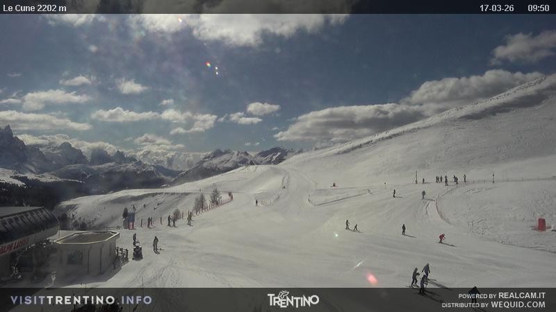 Archiv Foto Webcam Gondelbahn Ronchi-Valbona, Skigebiet Alpe Lusia