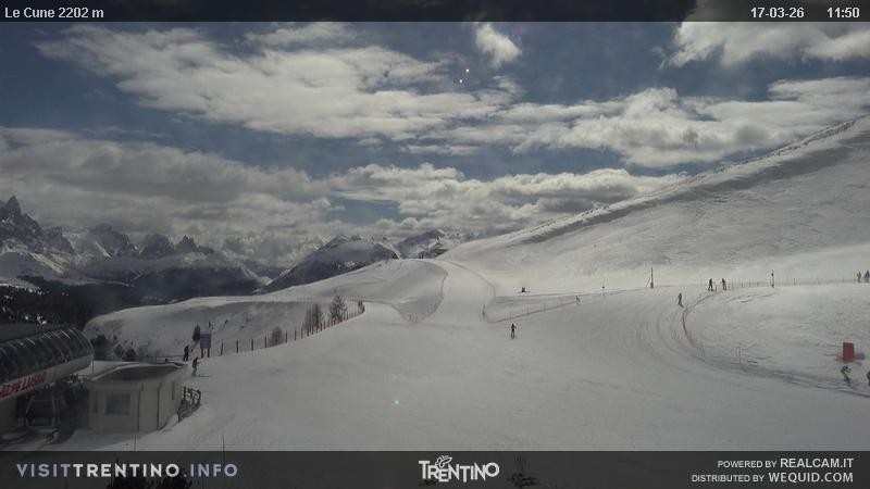 Archiv Foto Webcam Gondelbahn Ronchi-Valbona, Skigebiet Alpe Lusia