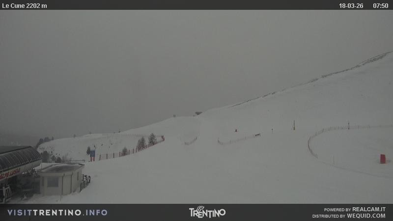 Archiv Foto Webcam Gondelbahn Ronchi-Valbona, Skigebiet Alpe Lusia