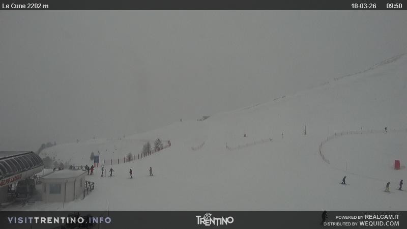 Archiv Foto Webcam Gondelbahn Ronchi-Valbona, Skigebiet Alpe Lusia