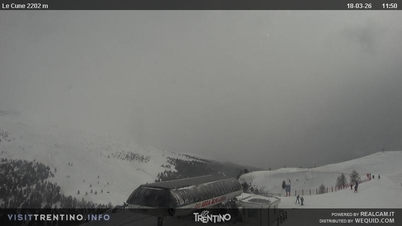 Archiv Foto Webcam Gondelbahn Ronchi-Valbona, Skigebiet Alpe Lusia