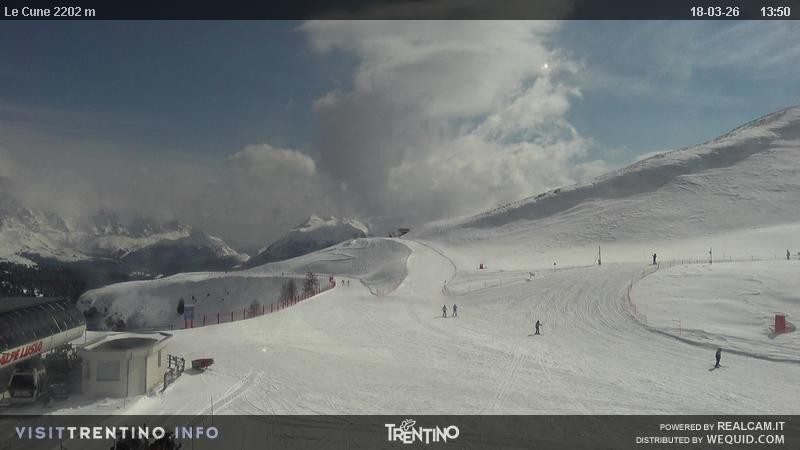 Archiv Foto Webcam Gondelbahn Ronchi-Valbona, Skigebiet Alpe Lusia