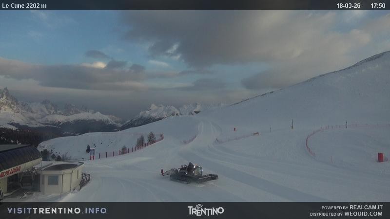 Archiv Foto Webcam Gondelbahn Ronchi-Valbona, Skigebiet Alpe Lusia