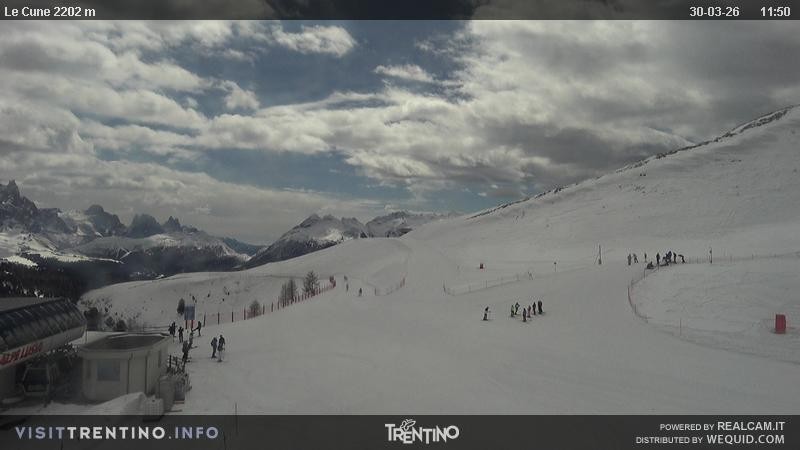 Archiv Foto Webcam Gondelbahn Ronchi-Valbona, Skigebiet Alpe Lusia