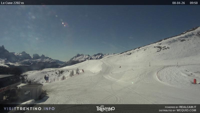 Archiv Foto Webcam Gondelbahn Ronchi-Valbona, Skigebiet Alpe Lusia