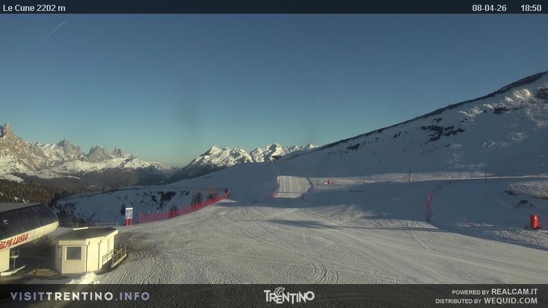 Archiv Foto Webcam Gondelbahn Ronchi-Valbona, Skigebiet Alpe Lusia