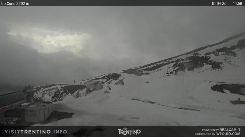 Archiv Foto Webcam Gondelbahn Ronchi-Valbona, Skigebiet Alpe Lusia