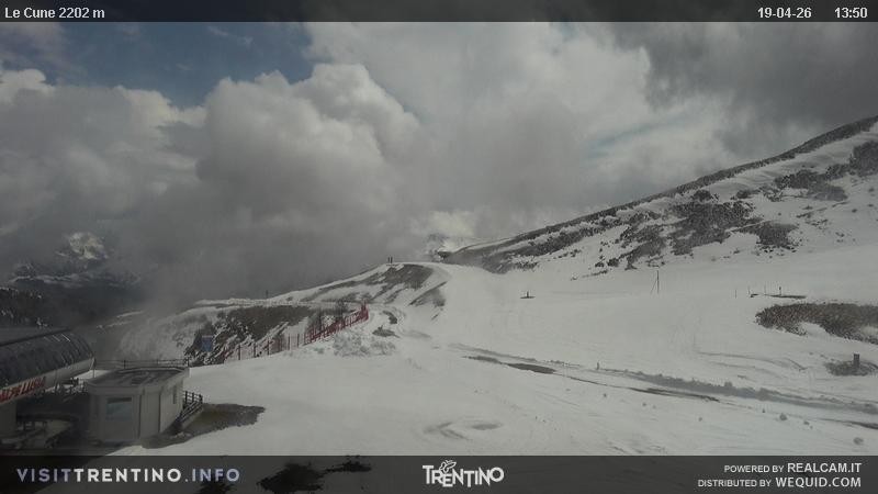 Archiv Foto Webcam Gondelbahn Ronchi-Valbona, Skigebiet Alpe Lusia