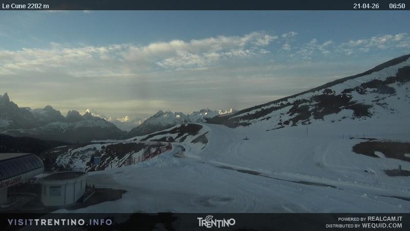 Archiv Foto Webcam Gondelbahn Ronchi-Valbona, Skigebiet Alpe Lusia