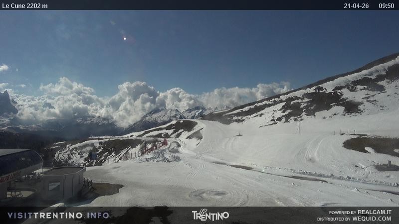 Archiv Foto Webcam Gondelbahn Ronchi-Valbona, Skigebiet Alpe Lusia