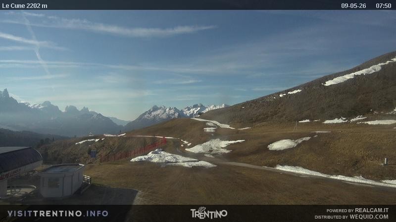 Archiv Foto Webcam Gondelbahn Ronchi-Valbona, Skigebiet Alpe Lusia