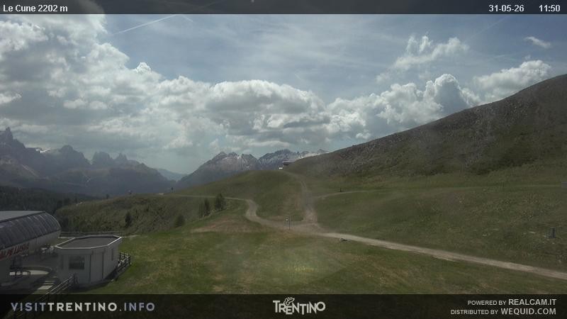 Archiv Foto Webcam Gondelbahn Ronchi-Valbona, Skigebiet Alpe Lusia