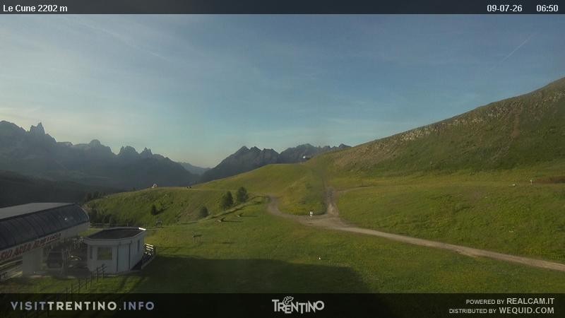 Archiv Foto Webcam Gondelbahn Ronchi-Valbona, Skigebiet Alpe Lusia