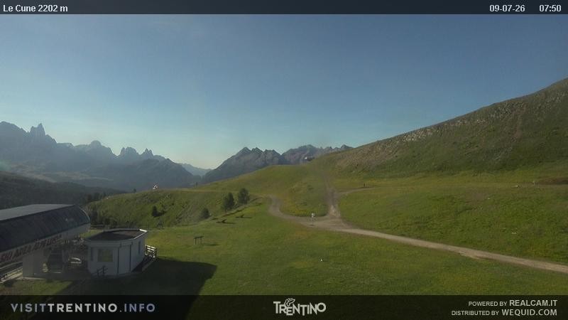 Archiv Foto Webcam Gondelbahn Ronchi-Valbona, Skigebiet Alpe Lusia