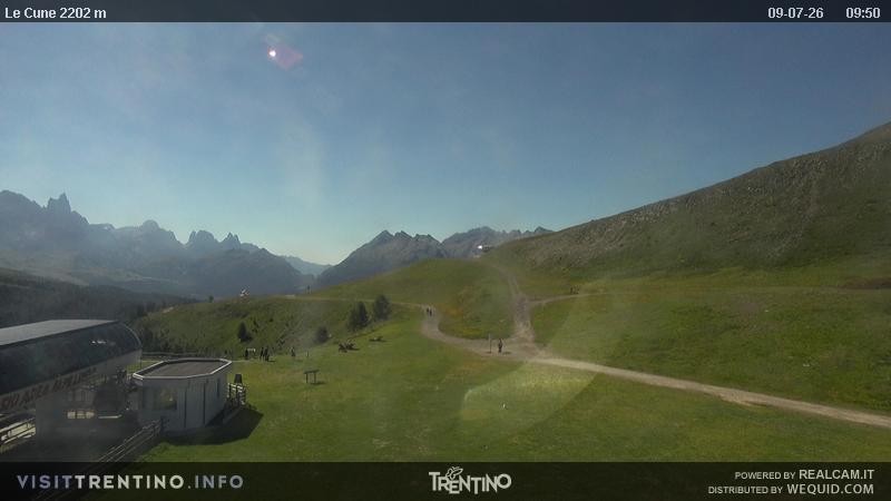 Archiv Foto Webcam Gondelbahn Ronchi-Valbona, Skigebiet Alpe Lusia