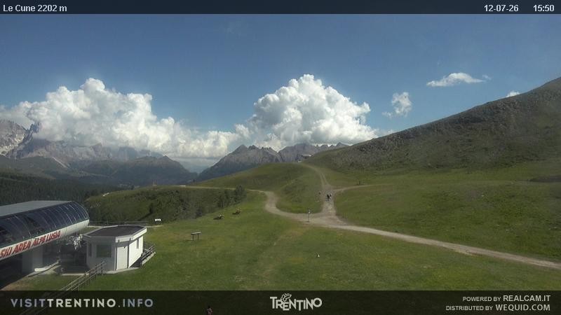 Archived image Webcam Ronchi-Valbona Lift, Alpe Lusia