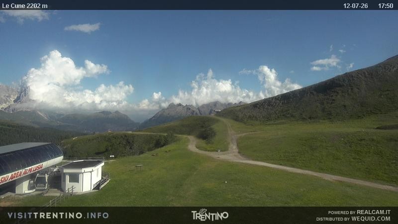 Archived image Webcam Ronchi-Valbona Lift, Alpe Lusia