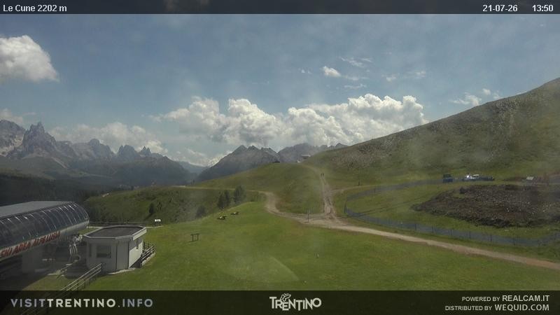 Archiv Foto Webcam Gondelbahn Ronchi-Valbona, Skigebiet Alpe Lusia