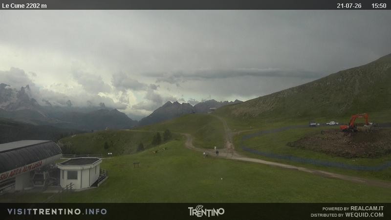 Archiv Foto Webcam Gondelbahn Ronchi-Valbona, Skigebiet Alpe Lusia
