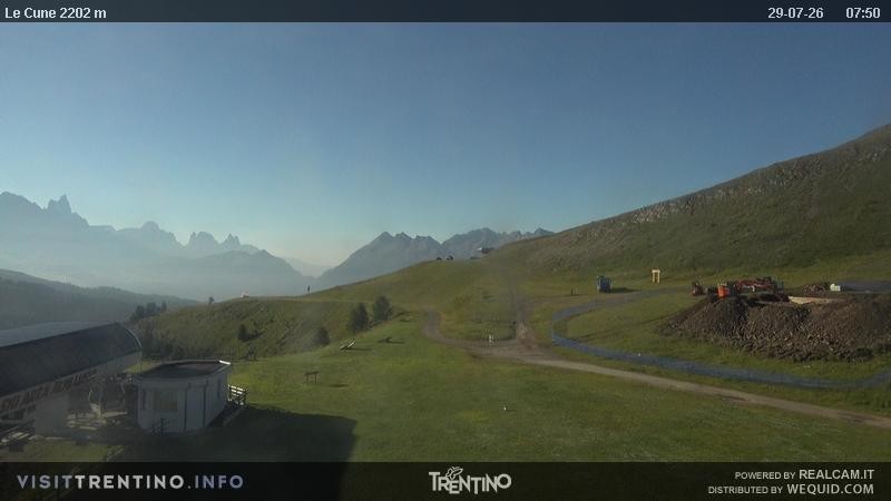 Archiv Foto Webcam Gondelbahn Ronchi-Valbona, Skigebiet Alpe Lusia