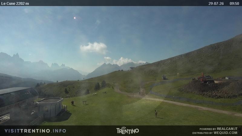 Archiv Foto Webcam Gondelbahn Ronchi-Valbona, Skigebiet Alpe Lusia