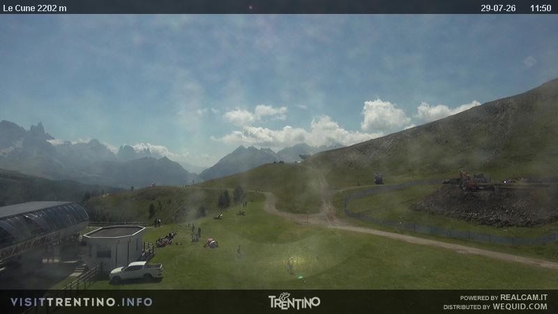 Archiv Foto Webcam Gondelbahn Ronchi-Valbona, Skigebiet Alpe Lusia