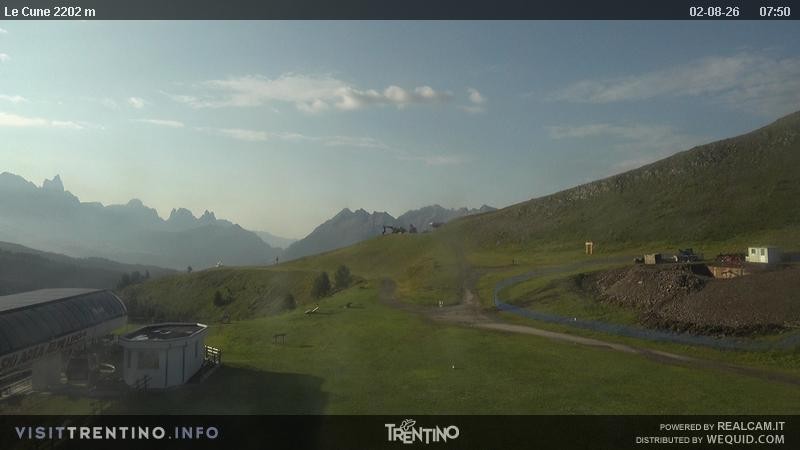 Archiv Foto Webcam Gondelbahn Ronchi-Valbona, Skigebiet Alpe Lusia