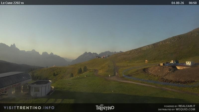 Archiv Foto Webcam Gondelbahn Ronchi-Valbona, Skigebiet Alpe Lusia