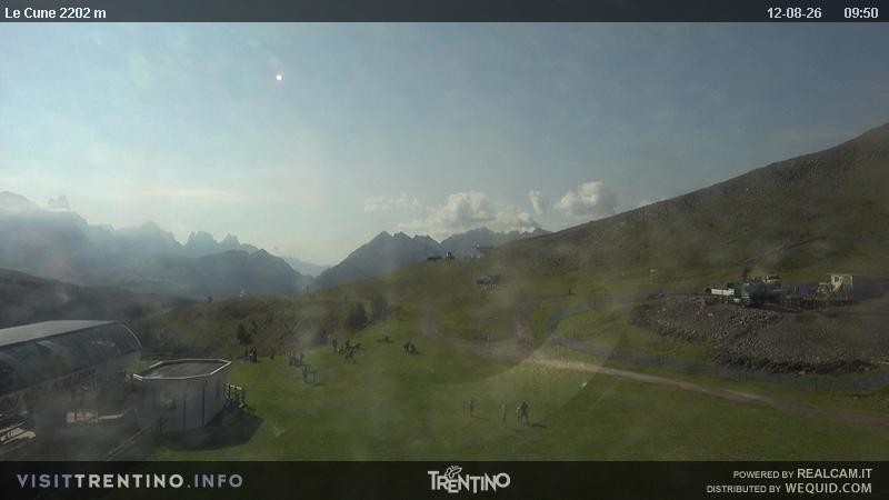 Archiv Foto Webcam Gondelbahn Ronchi-Valbona, Skigebiet Alpe Lusia