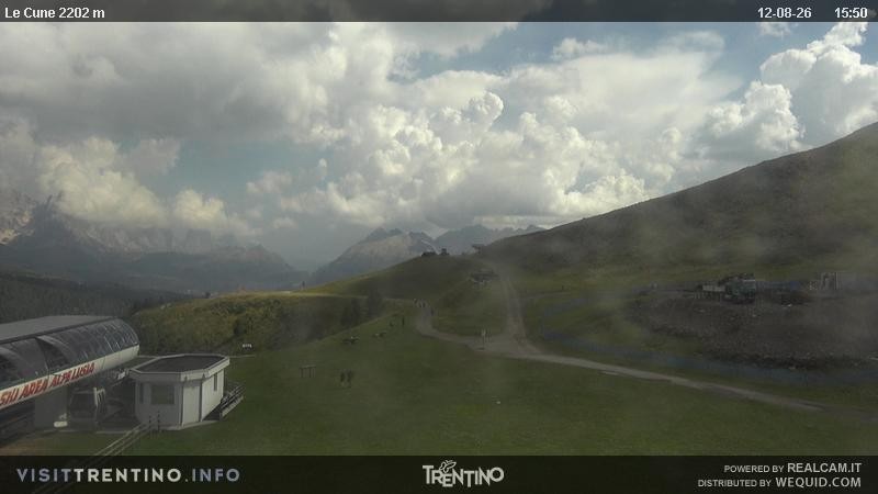 Archiv Foto Webcam Gondelbahn Ronchi-Valbona, Skigebiet Alpe Lusia