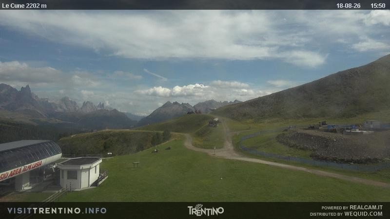 Archiv Foto Webcam Gondelbahn Ronchi-Valbona, Skigebiet Alpe Lusia