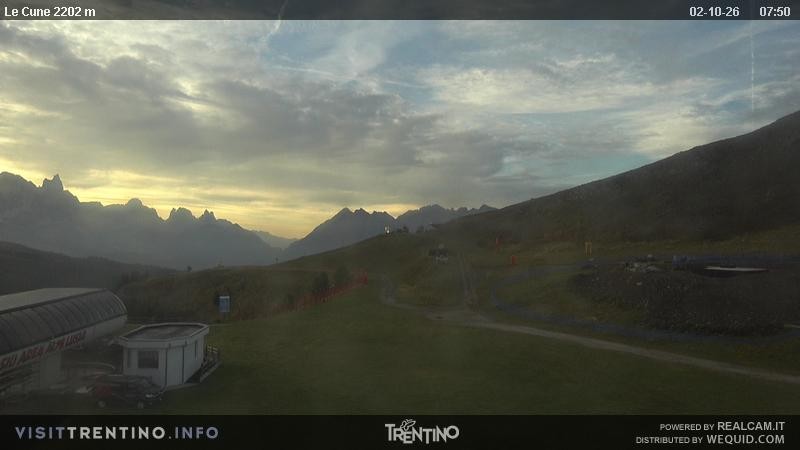 Archiv Foto Webcam Gondelbahn Ronchi-Valbona, Skigebiet Alpe Lusia