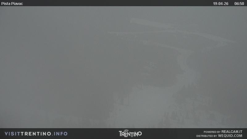 Archived image Webcam Piavac slope at Val di Fassa