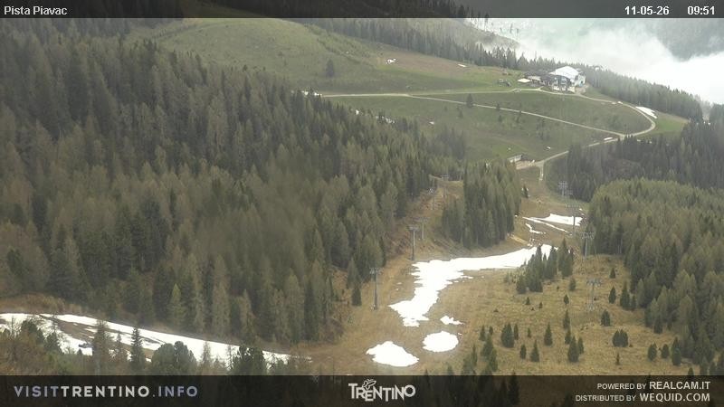 Archiv Foto Webcam Piste Piavac, Fassatal