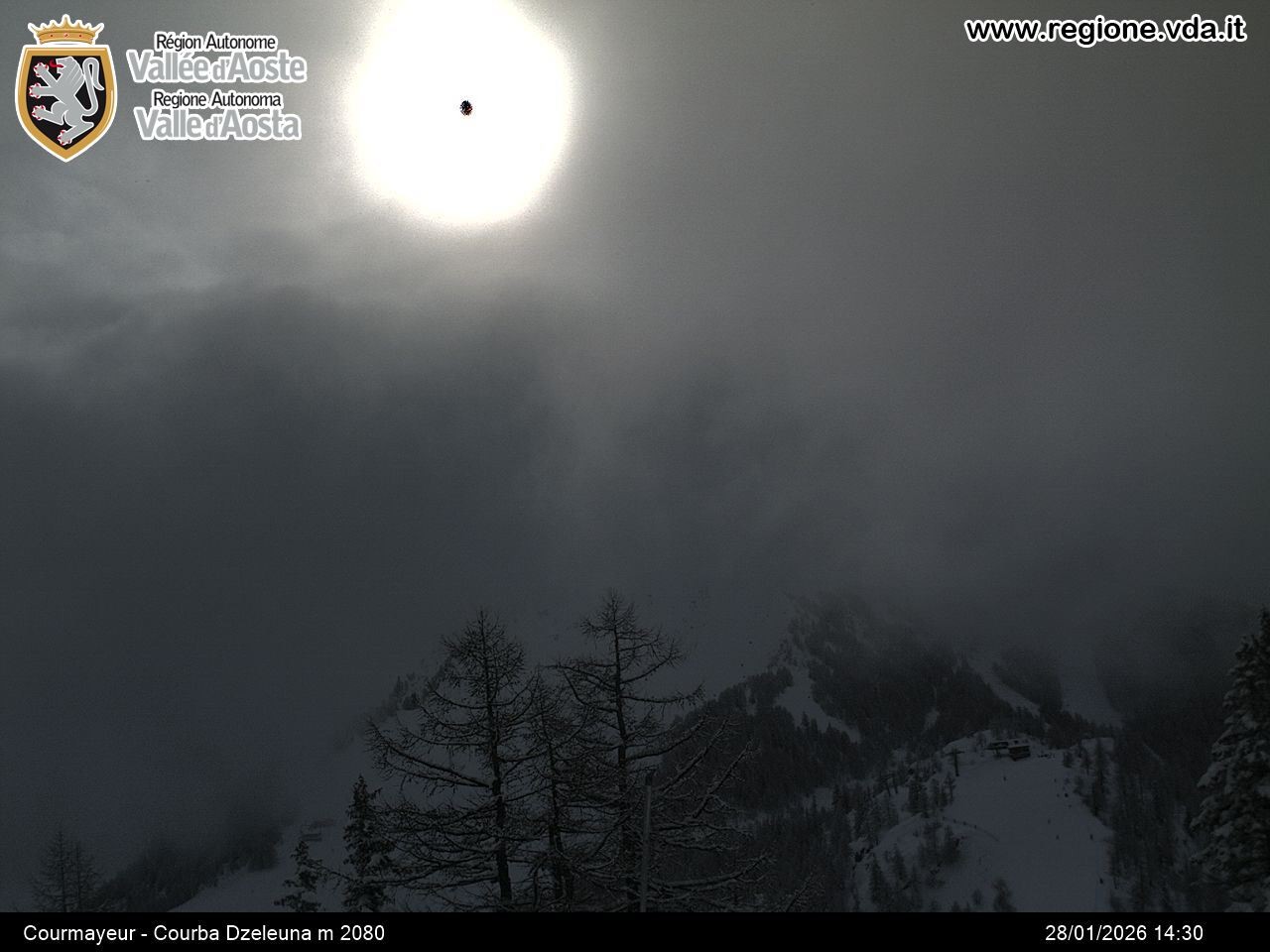 Archiv Foto Webcam Courmayeur im Aostatal