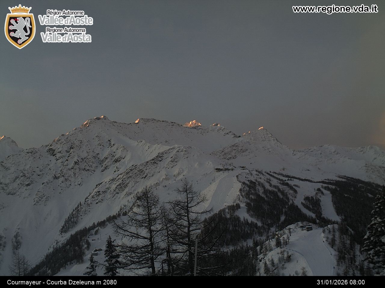 Archiv Foto Webcam Courmayeur im Aostatal