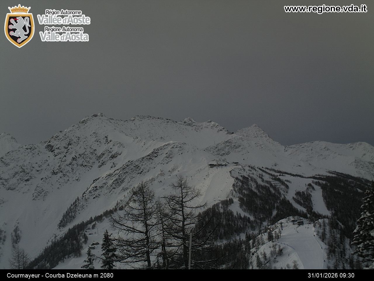 Archiv Foto Webcam Courmayeur im Aostatal