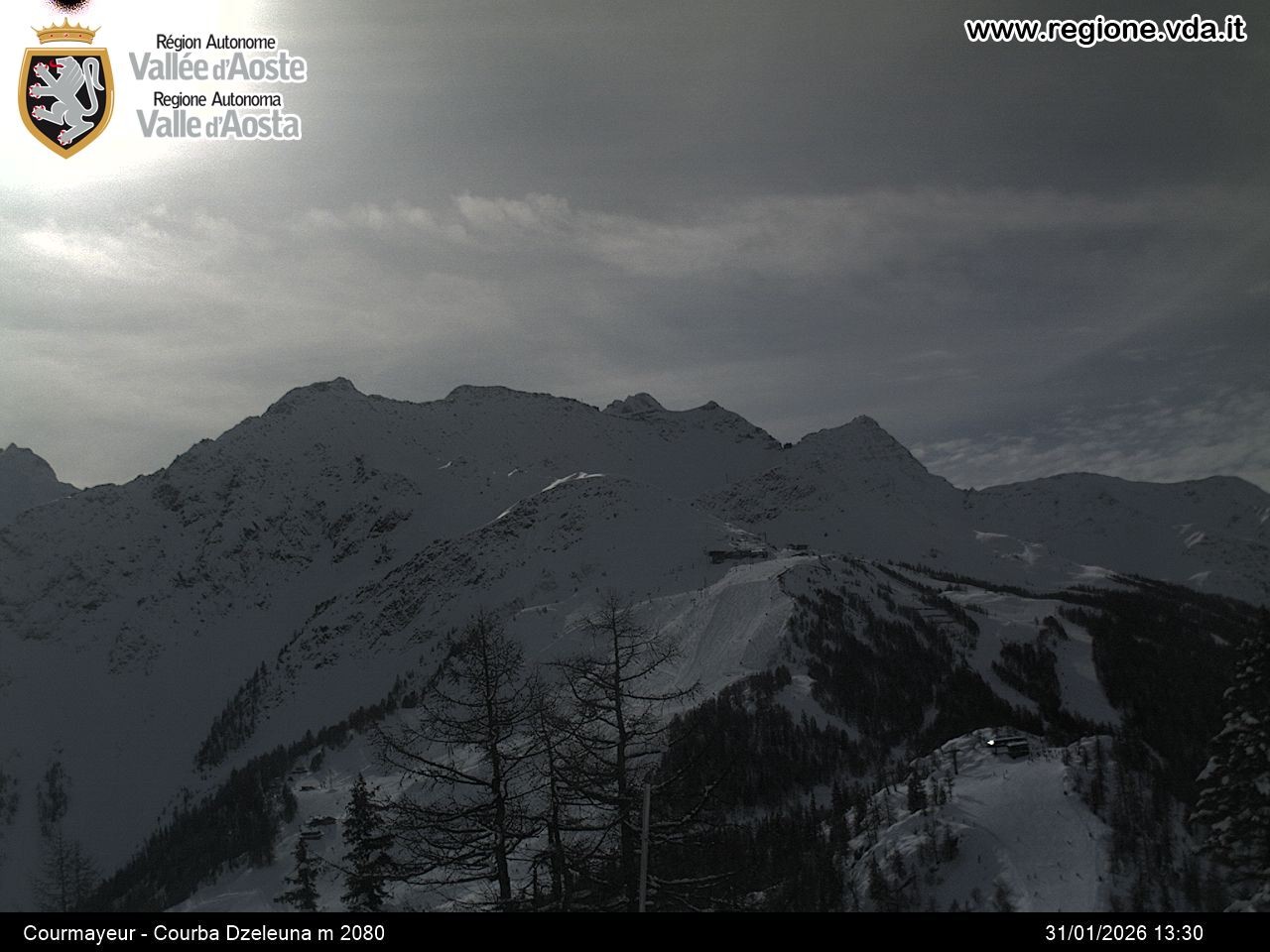 Archiv Foto Webcam Courmayeur im Aostatal