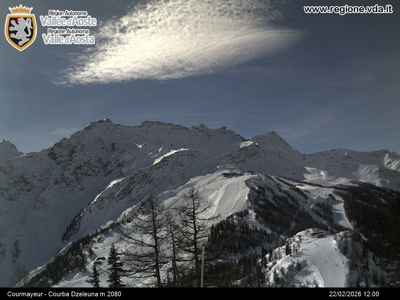 Archiv Foto Webcam Courmayeur im Aostatal