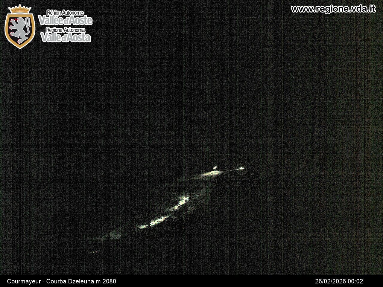Archived image Webcam Courmayeur in the Aosta Valley