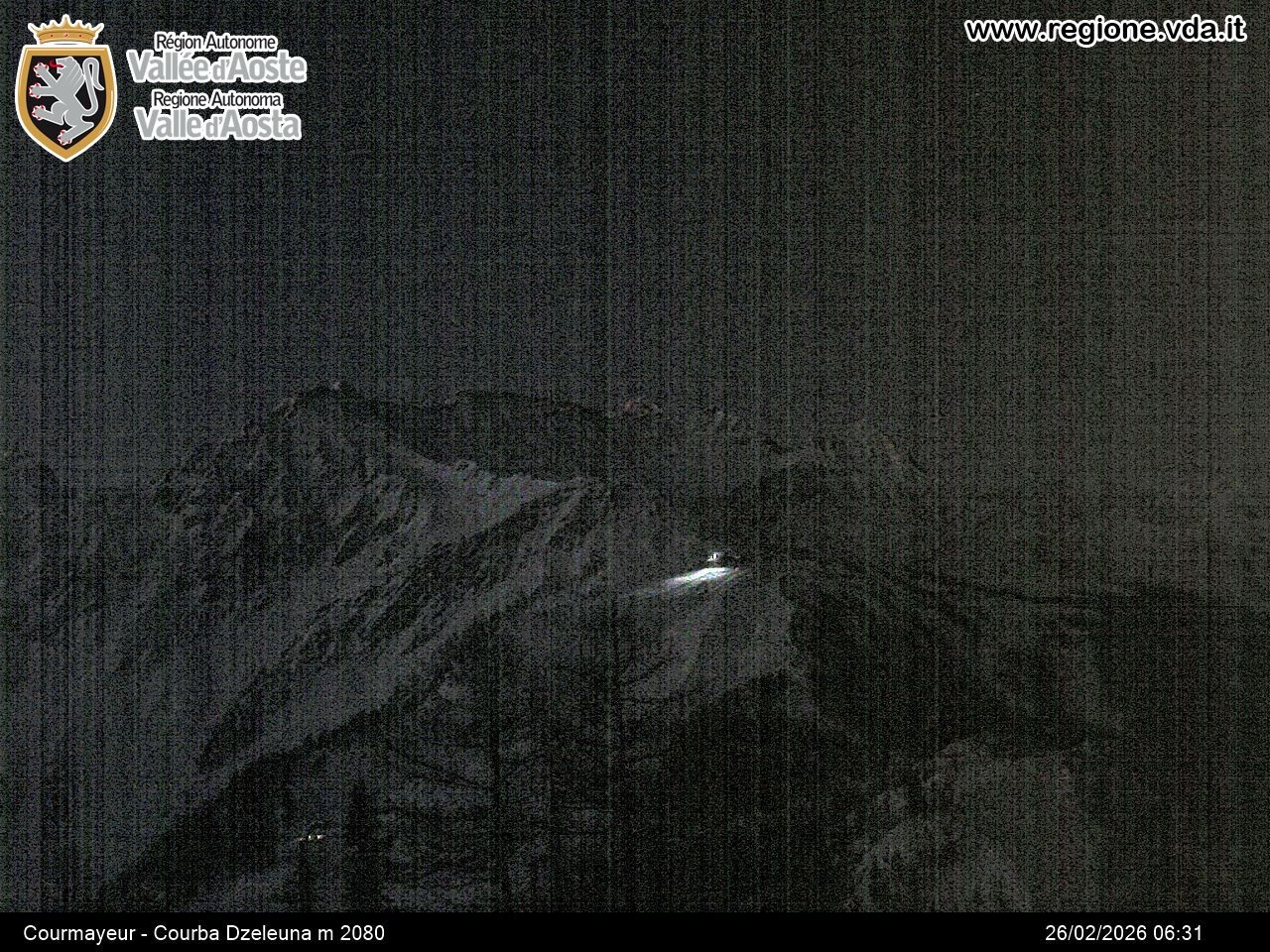 Archived image Webcam Courmayeur in the Aosta Valley