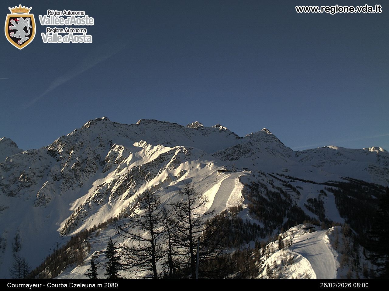 Archived image Webcam Courmayeur in the Aosta Valley