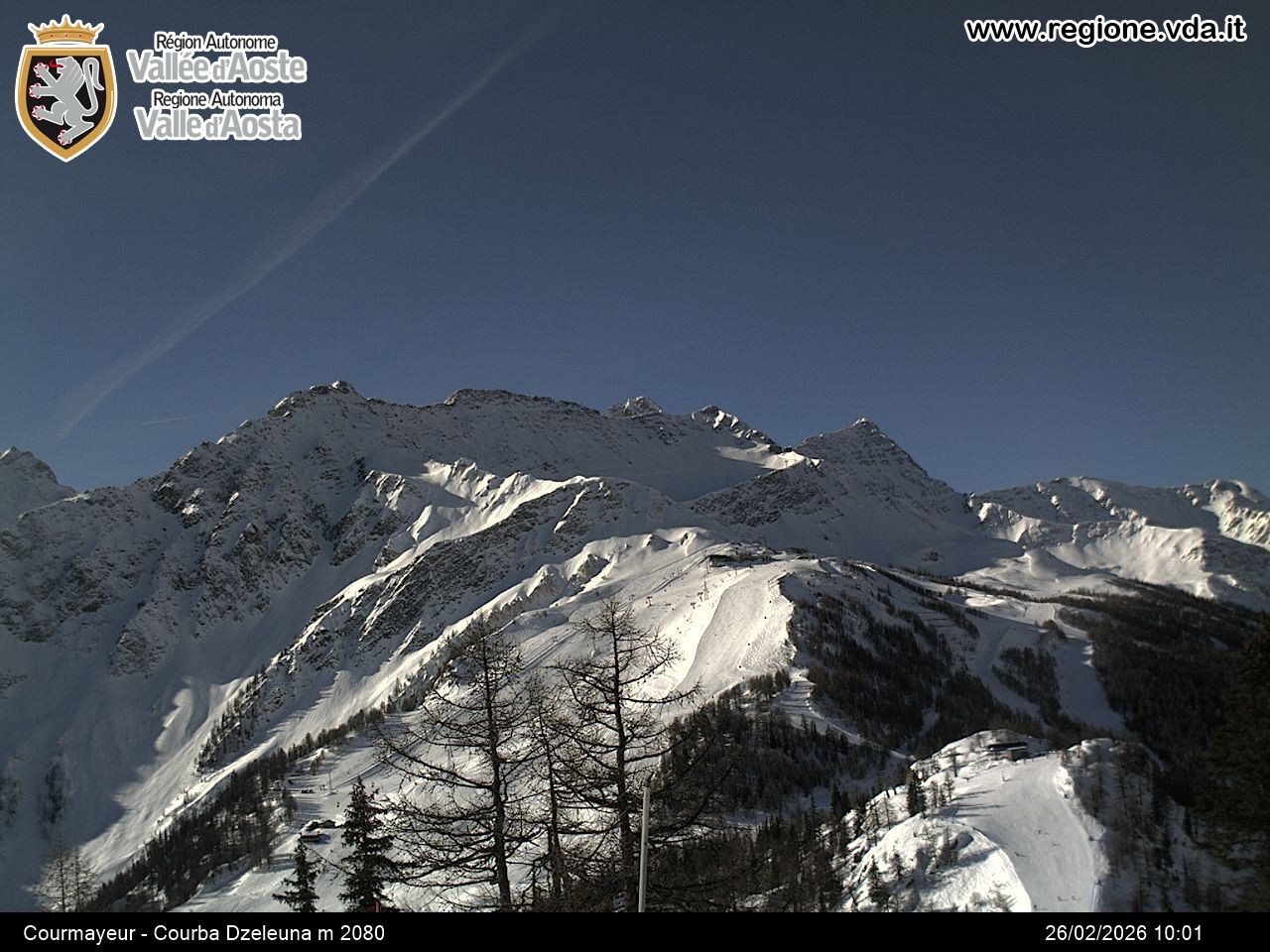 Archived image Webcam Courmayeur in the Aosta Valley