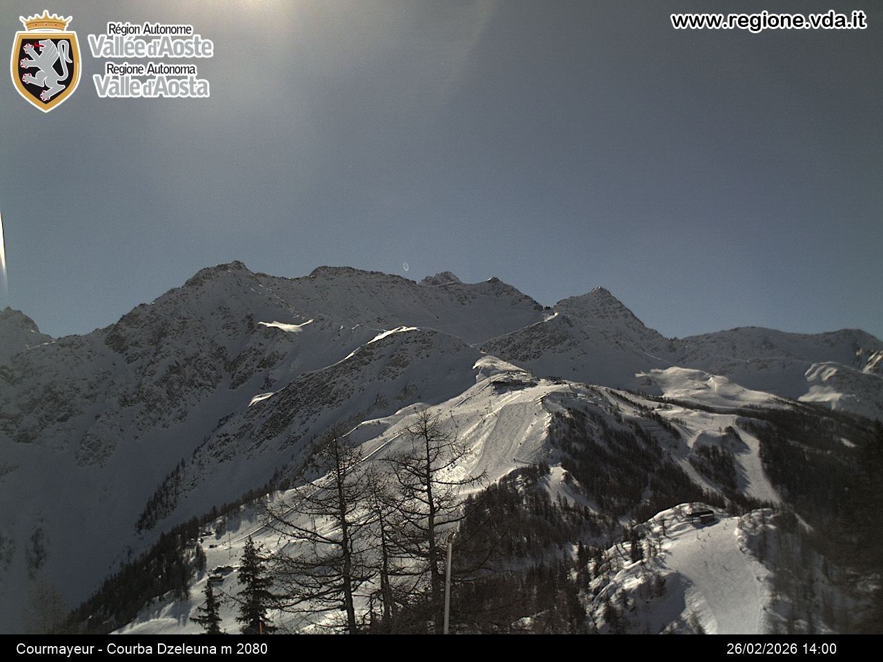 Archived image Webcam Courmayeur in the Aosta Valley