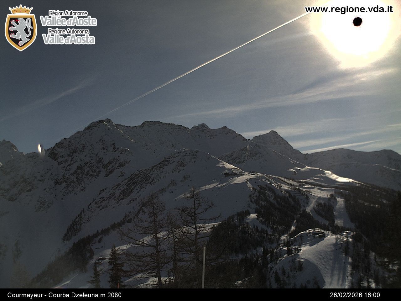 Archived image Webcam Courmayeur in the Aosta Valley